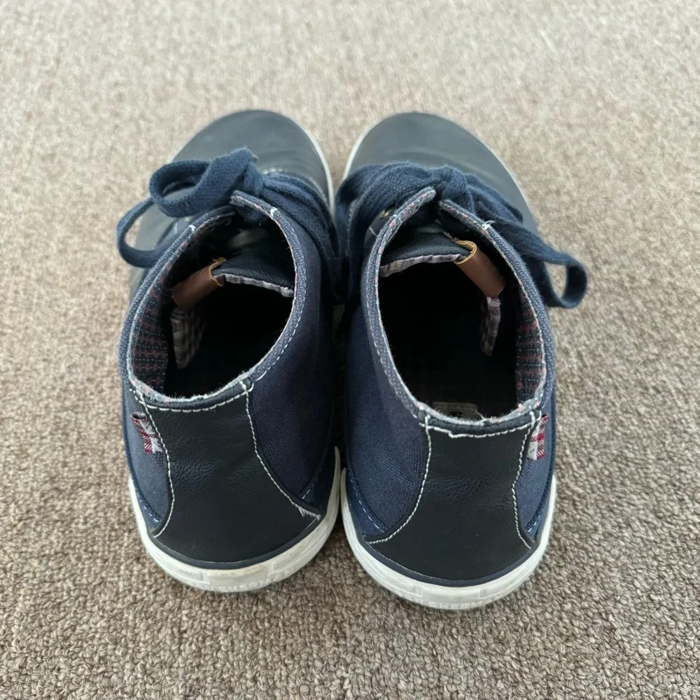 Ben Sherman Men Size 11.5 High Top Fashion Lace Sneakers Shoes Blue‎